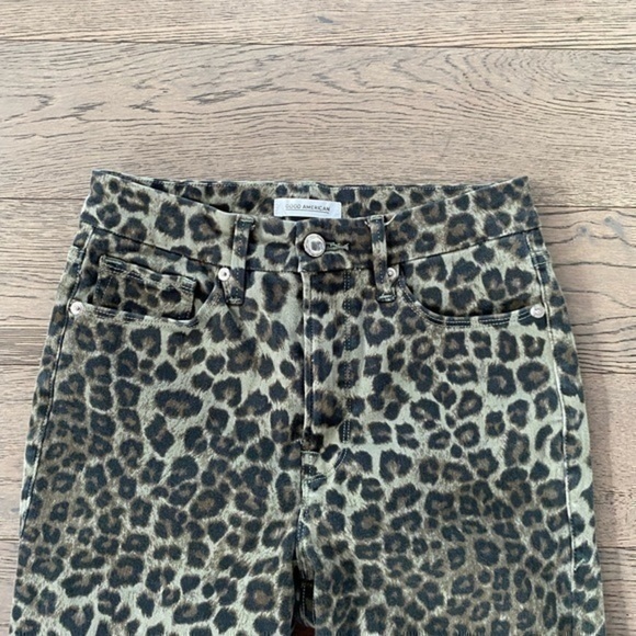 Good American Good high waisted Animal Print Jeans - Picture 3 of 12